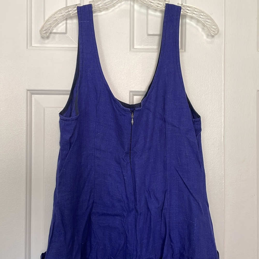 Vintage linen wide leg jumpsuit - Picture 5 of 6